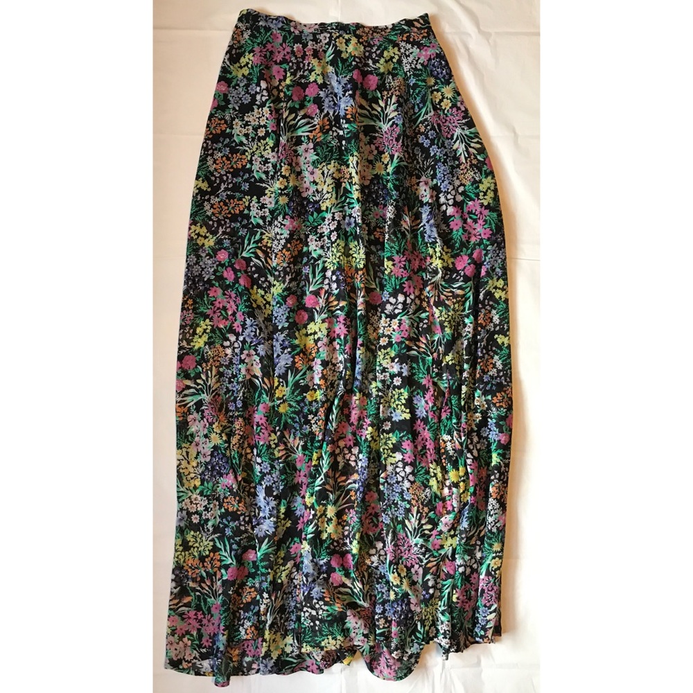 Anthropologie Yumi Kim Floral Sheer Maxi Skirt